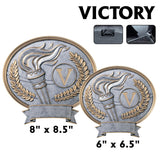 Legend Series Silver and Gold Oval Sport Resin Plates  | 2 SIZES