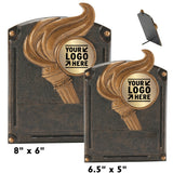 Legends of Fame Series Antique Gold Resin Plate Plaques  | 2 SIZES | 45 STYLES