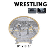 Legend Series Silver and Gold Oval Sport Resin Plates  | 2 SIZES