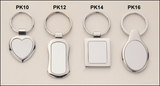Airflyte Polished Silver keyring with matte silver engravable aluminum insert | 4 SIZES