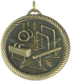 2" VM Series Gymnastics Award Medals on 7/8" Neck Ribbons