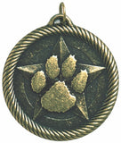 2" VM Series Paw Print Mascot Award Medals on 7/8" Neck Ribbons