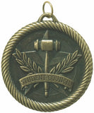 2" VM Series Student Council Award Medals on 7/8" Neck Ribbons