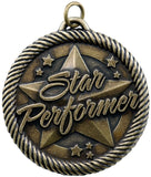 2" VM Series Star Performer Award Medals on 7/8" Neck Ribbons