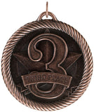 2" VM Series 3rd Place Medals on 7/8" Neck Ribbons