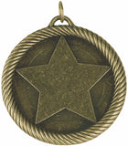 2" VM Series Star Award Medals on 7/8" Neck Ribbons