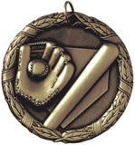 2" XR Series softball Award Medals on 7/8" Neck Ribbons