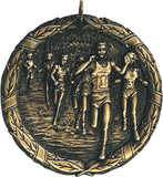 2" XR Series cross country running Award Medals on 7/8" Neck Ribbons