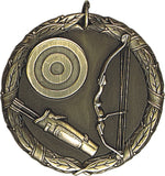 2" XR Series Archery Award Medals on 7/8" Neck Ribbons