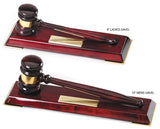 Marco Rosewood Piano Finish Presentation Set with Removable 8" or 10" Gavel