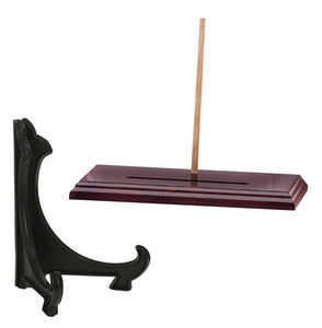 Award Tray and Plate Holder Stands - Wood & Plastic | 2 OPTIONS