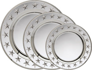 Engravable Silver Plated 3D Star Charger Award Tray | 3 SIZES
