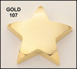 Airflyte Polished Metal Star paperweights