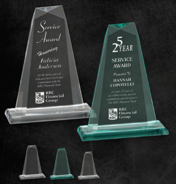 GreyStone Pinnacle Style Acrylic on smooth edge acrylic base | 2 COLORS | 3 SIZES