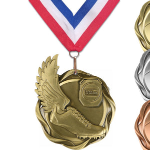 3" Fusion Award Medals on 1-1/2" Wide Neck Ribbons | 32 STYLES