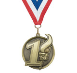 2-1/4" Mega Series 1st Place Medals on 7/8" Neck Ribbons