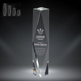 GreyStone Solana Tower freestanding Crystal Award | 4 SIZES