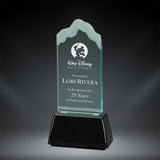 GreyStone Jade Wave Style Acrylic Awards with Snap-In Weighted Plastic Bases | 3 SIZES