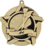 2-1/4" Super Star Series Award Art Medals on 7/8" Neck Ribbons