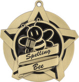 2-1/4" Super Star Series Spelling Bee Award Medals on 7/8" Neck Ribbons
