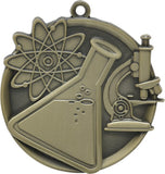 2-1/4" Mega Series Science Award Medals on 7/8" Neck Ribbons