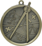 2-1/4" Mega Series Math Award Medals on 7/8" Neck Ribbons