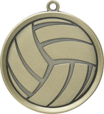 2-1/4" Mega Series Volleyball Award Medals on 7/8" Neck Ribbons