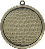 2-1/4" Mega Series Golf Award Medals on 7/8" Neck Ribbons