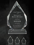 GreyStone Diamond Flame Crystal Award | 3 SIZES