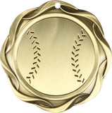 3" Fusion Baseball Award Medals on 1-1/2" Wide Neck Ribbons