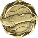 3" Fusion Pinewood Derby Award Medals on 1-1/2" Wide Neck Ribbons