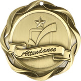 3" Fusion Attendance Award Medals on 1-1/2" Wide Neck Ribbons