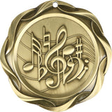 3" Fusion Music Award Medals on 1-1/2" Wide Neck Ribbons