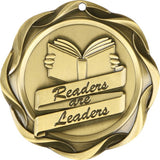 3" Fusion Readers are leaders Award Medals on 1-1/2" Wide Neck Ribbons