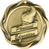 3" Fusion Physical Education Award Medals on 1-1/2" Wide Neck Ribbons