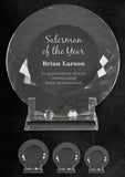GreyStone Crystal Facet Plate Award | 3 SIZES