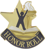Die Struck Enamel Filled Honor Roll Lapel Pin