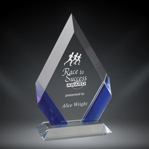 GreyStone Cambridge Diamond Crystal Award with Colored Accents | 3 COLORS | 3 SIZES