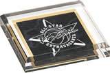 LA Trophies - 3/4" thick Beveled Acrylic Black Marble Paperweights
