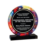 Premier - Watercolor Inspired Round Acrylic Award | 2 SIZES