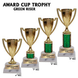 Gold Cup Award Trophies | 4 SIZES | 5 COLORS
