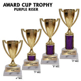 Gold Cup Award Trophies | 4 SIZES | 5 COLORS