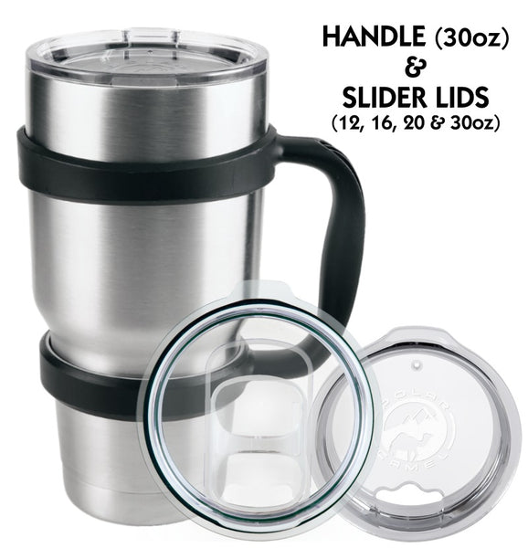 Polar Camel Tumbler Accessories - Handle, Slider Lids, Replacement Lid –  Louisiana Trophies