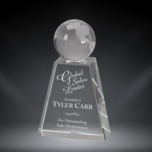 GreyStone Crystal Globe Award | 2 SIZES