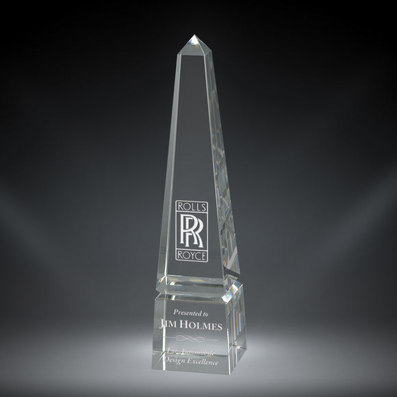 GreyStone Vespa Obelisk Crystal Award