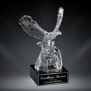 GreyStone Crystal Eagle on Black Crystal Base | 3 SIZES