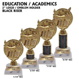 Education Lamp of Knowledge Award Trophies | 4 SIZES | 5 COLORS