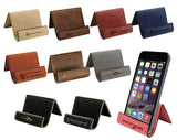 Customizable Leatherette Easel Device Holders | 10 COLORS