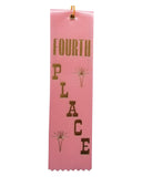 4th Place - 2" x 8" Event Award Ribbons with Card on Back