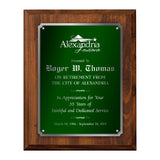 LA Trophies - Extra Large Size Plaque with Solid Color Plate and SILVER Engraving - 12x15 | 5 PLATE COLORS
